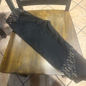 Black and Gold Leggings